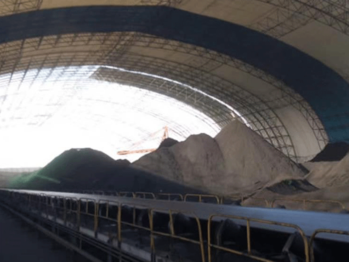 海东煤棚料仓网架